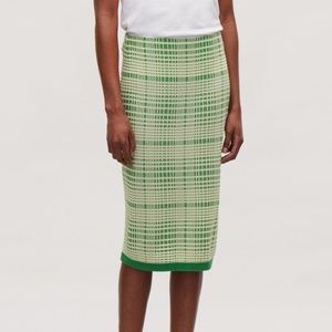 COS Check Jacquard Knit Skirt